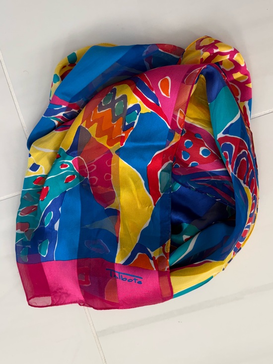 Talbots Accessories - Talbots Multicolor Silk Scarf